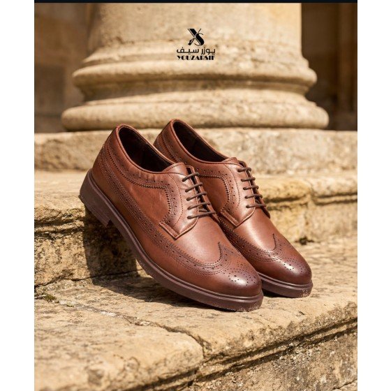 Wingtip Brogue Leather Shoe